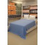 ETEHOMETEX ÇİFT KİŞİLİK %100 PAMUK HAVUZLU PİKE TAKIMI MAVİ 8696474232072